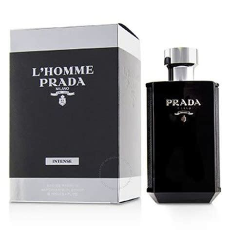 prada l'homme intense 3.4 oz|Prada l'homme intense sample.